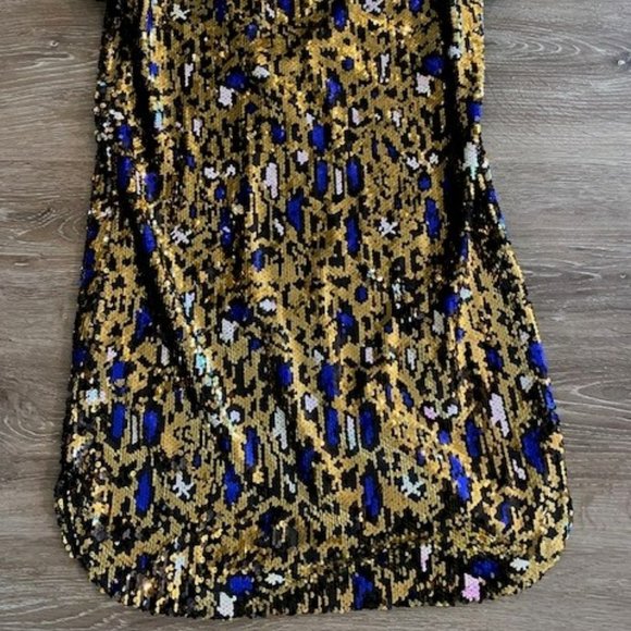 KARLIE leopard sequin Mini Dress - Picture 8 of 9